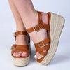 Madison Marissa Espadrille Wedge - Tan