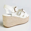 Madison Marissa Espadrille Wedge - White