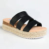 Madison Marlene Espadrille Sandal - Black