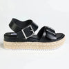 Madison Marlowe Espadrille Sandal - Black