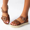 Madison Marlowe Espadrille Sandal - Chocolate