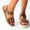 Madison Marlowe Espadrille Sandal - Chocolate
