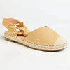 Madison Martini Espadrille Flats - Nude