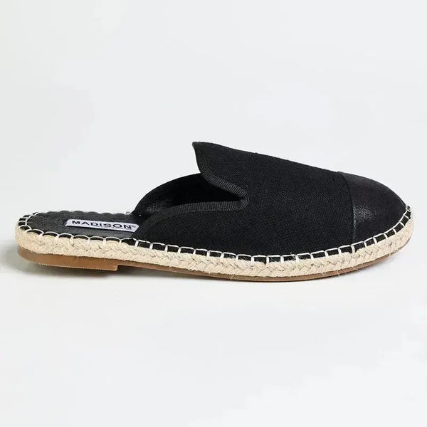Madison Matilda Espadrille Slip On - Black