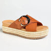 Madison Maven Cross Over Sandal - Tan