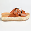 Madison Maven Cross Over Sandal - Tan