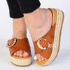 Madison Maven Cross Over Sandal - Tan
