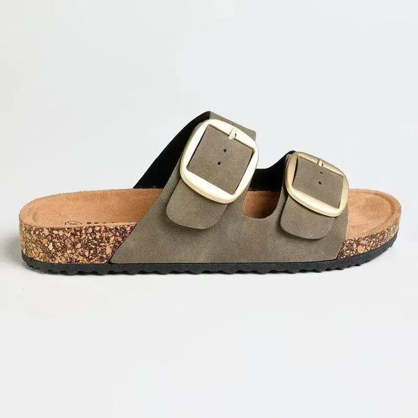 Madison May Sandal - Olive