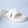 Madison Meadow Crossed Strap Sandal - White