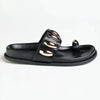 Madison Meeca Toe Loop Sandal - Black