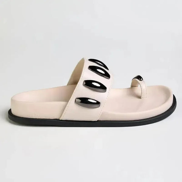 Madison Meeca Toe Loop Sandal - Off White