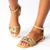 Madison Mercedes Weave Strap Sandal - Light Taupe