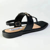 Madison Mercy T-Bar Flat Sandal - Black
