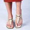 Madison Mercy T-Bar Flat Sandal - Nude