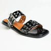 Madison Mia Push In Sandal - Black