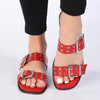 Madison Mia Push In Sandal - Red