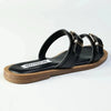 Madison Mikayla Flat Sandal - Black