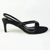 Madison Miles Strappy Sandal Heel - Black
