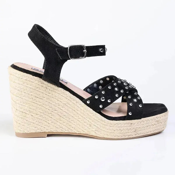 Madison Milka Espadrille Wedge - Black