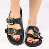 Madison Miller Footbed Sandal - Black
