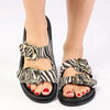 Madison Miller Footbed Sandal - Print