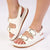 Madison Milo Sandal - White