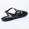 Madison Miriam Full Strappy Flat Sandal - Black