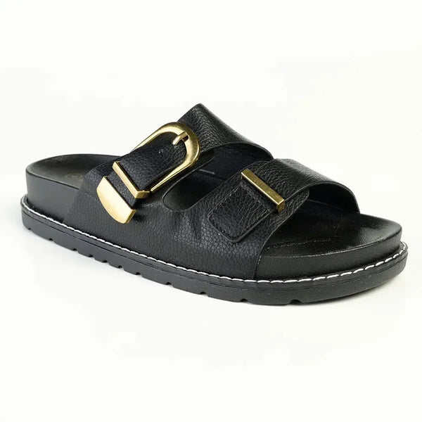 Madison Moss Sandal - Black