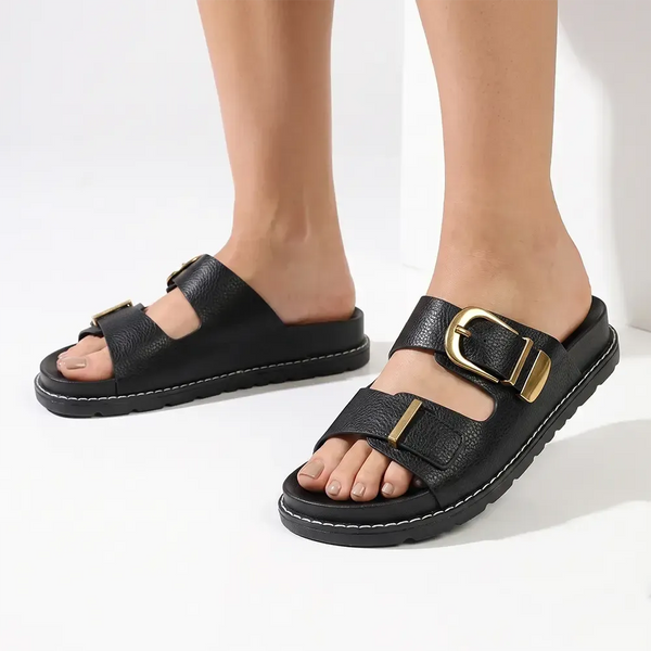 Madison Moss Sandal - Black