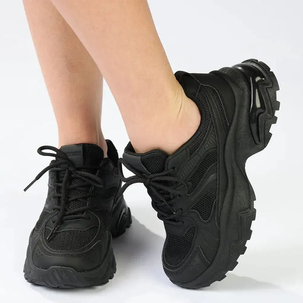 Madison Moxie Chunky Sole Insert Sneaker - Black