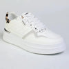 Madison Muriel Animal Print Lace Up Sneaker - White/Leopard