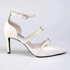Madison Nabila 3 Strap Open Waist Stiletto Court - Off White