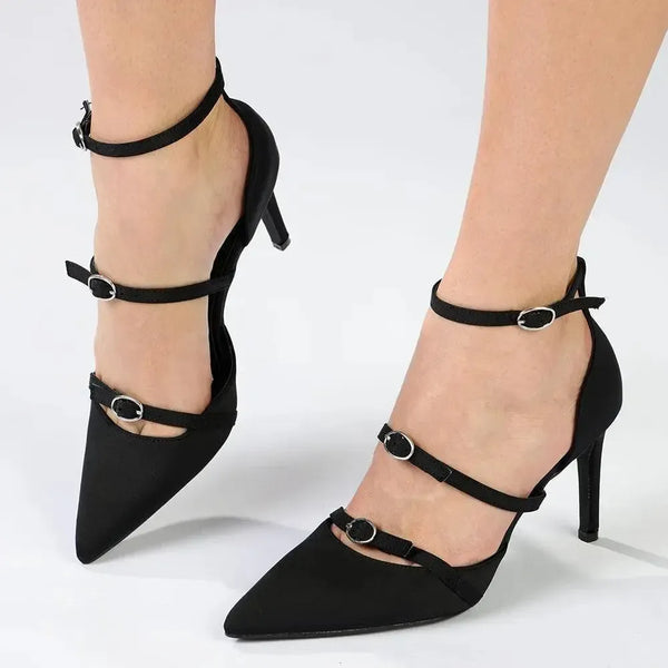 Madison Nabila Stiletto Court - Black