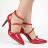 Madison Nabila Stiletto Court - Dark Red