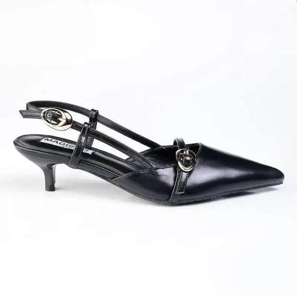 Madison Nadine Kitten Heel - Black