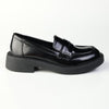 Madison Nancy Loafer With Saddle - Black