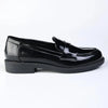 Madison Nancy Loafer With Saddle - Black