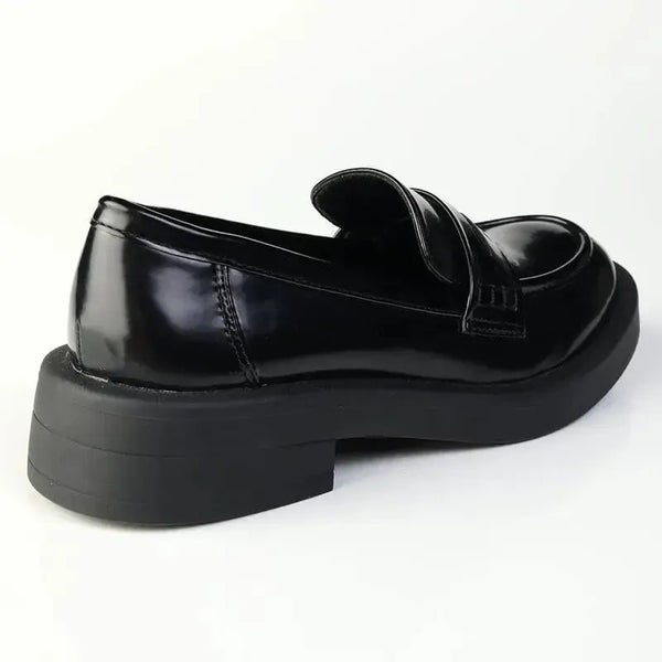 Madison Nancy Loafer With Saddle - Black