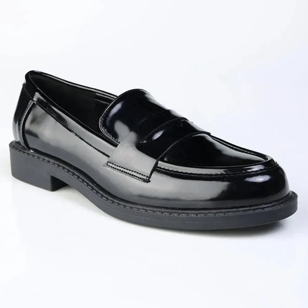 Madison Nancy Loafer With Saddle - Black