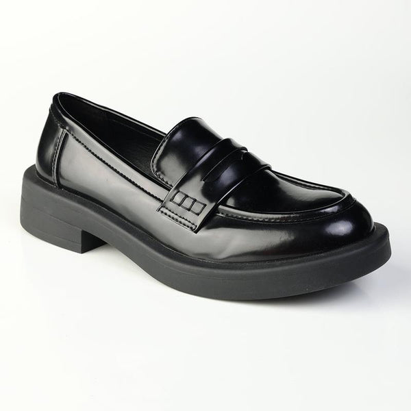 Madison Nancy Loafer With Saddle - Black