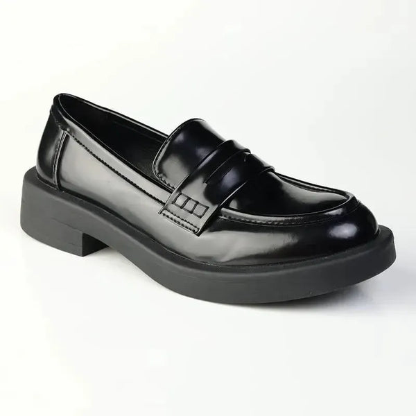 Madison Nancy Loafer With Saddle - Black