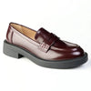 Madison Nancy Loafer With Saddle - Maroon
