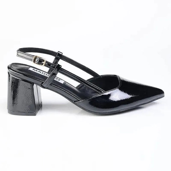 Madison Nanny Block Heel - Black