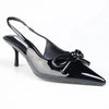 Madison Natasha Slingback With Bow Heel - Black