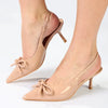 Madison Natasha Slingback With Bow Heel - Nude