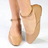 Madison Nature Pump With Ankle Tie - Dark Nude