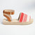 Madison Nautical Stripped Peep Toe Espadrille - Beige/Red-Madison Heart of New York-Buy shoes online
