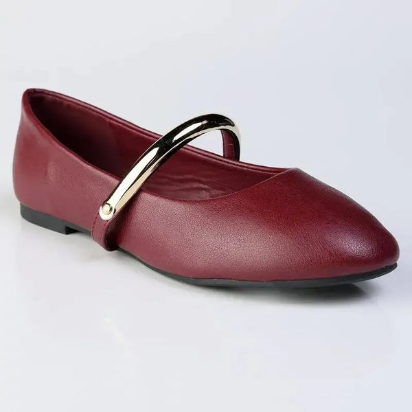 Madison Neo Pump With Metal Bar - Wine