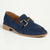 Madison Nola Loafer With Gold Metal Trim Detail - Navy-Madison Heart of New York-Buy shoes online