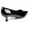 Madison Norma Kitten Heel Court Shoes - Black